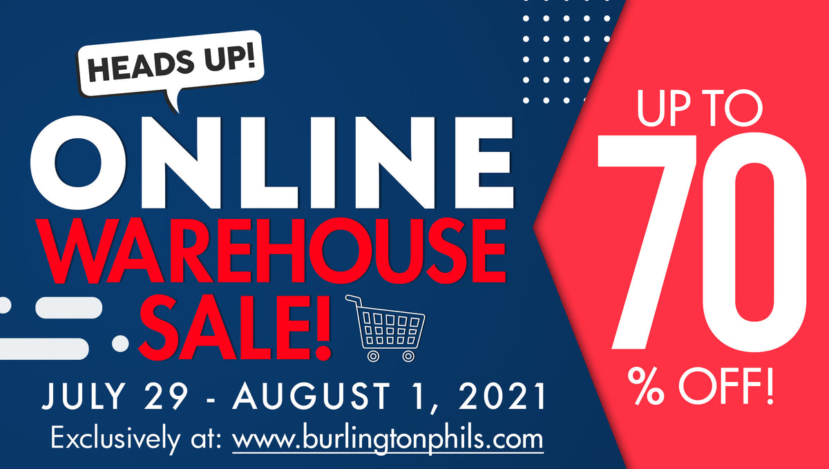 BURLINGTON WEBSITE WAREHOUSE SALE