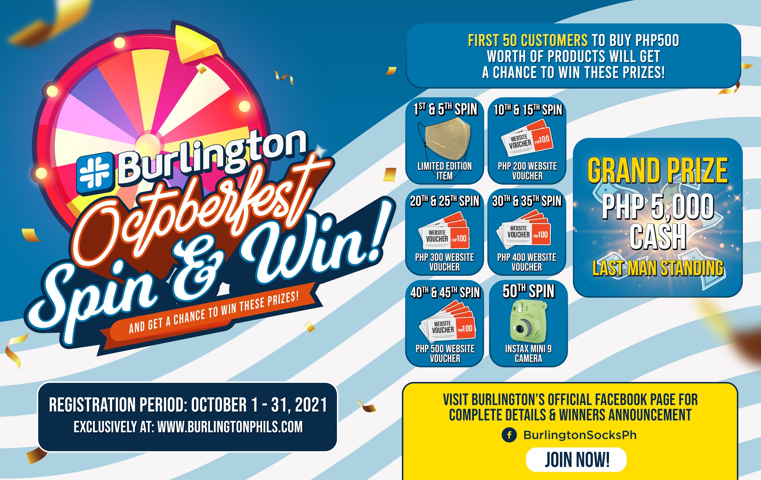 BURLINGTON OCTOBERFEST - SPIN THE WHEEL RAFFLE