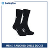 Burlington Men's Cotton Tailored Dress Crew Socks 1 pair BMTE531