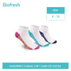Biofresh Children's Antimicrobial Thin Casual School Ankle Socks 3 pairs in a pack RGSKG15