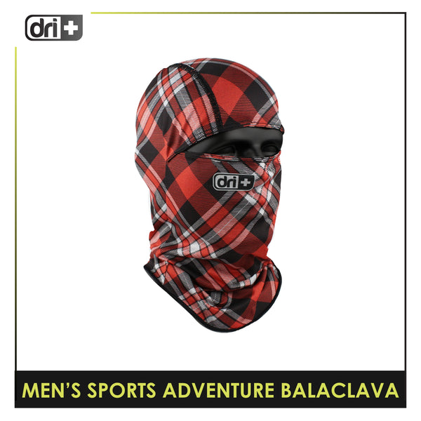 DRI+S-ADV Men's Dapper Plaid Washable Moisture Wicking Balaclava 1 piece DUMB521