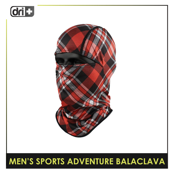 DRI+S-ADV Men's Dapper Plaid Washable Moisture Wicking Balaclava 1 piece DUMB521