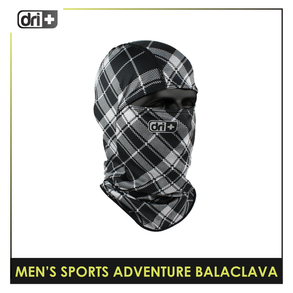 DRI+S-ADV Men's Dapper Plaid Washable Moisture Wicking Balaclava 1 piece DUMB521