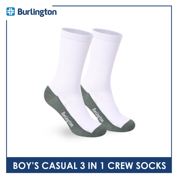 Burlington Boys’ Cotton Casual Ankle Socks 3 pairs in 1 pack BBCKG84