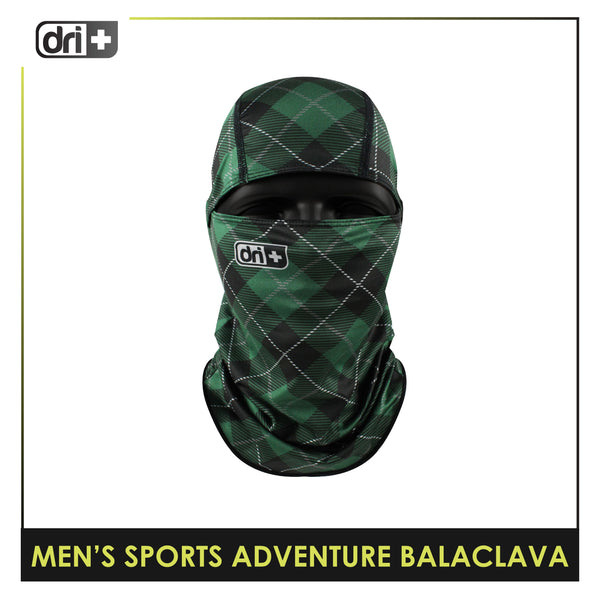 DRI+S-ADV Men's Dapper Plaid Washable Moisture Wicking Balaclava 1 piece DUMB521
