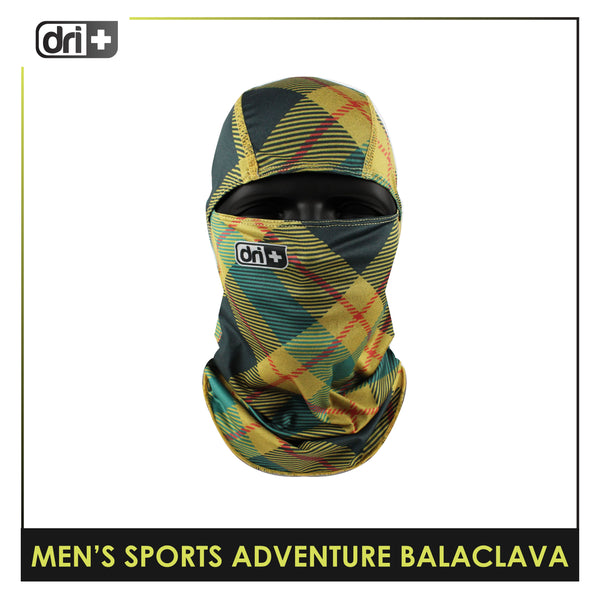 DRI+S-ADV Men's Dapper Plaid Washable Moisture Wicking Balaclava 1 piece DUMB521
