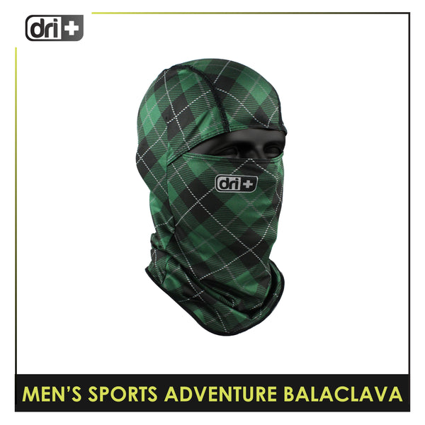 DRI+S-ADV Men's Dapper Plaid Washable Moisture Wicking Balaclava 1 piece DUMB521
