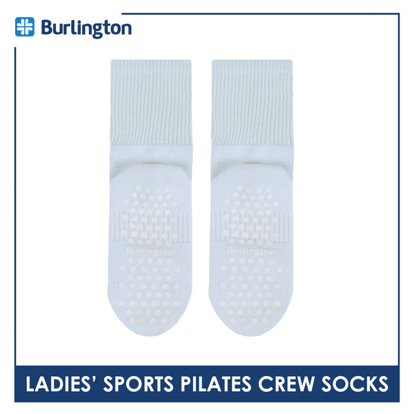 Burlington Ladies’ Pilates Embroidered Sports Crew Socks 1 pair BLGSE531