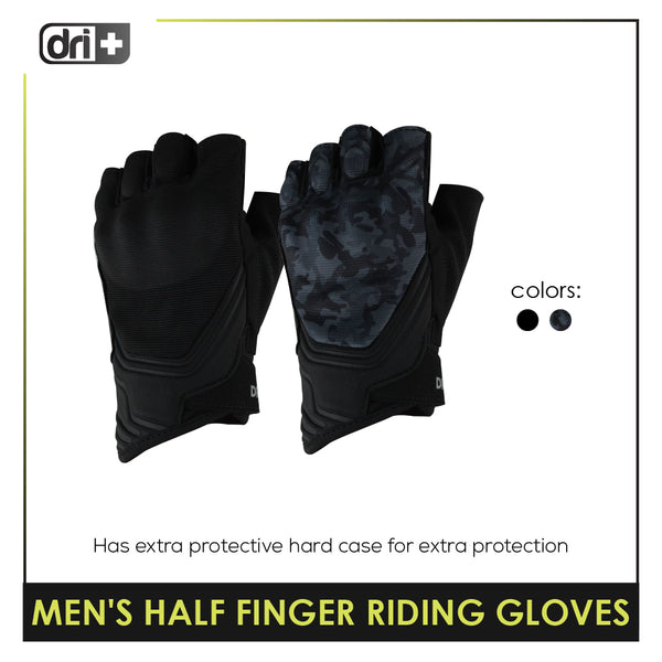 Dri Plus Half Finger Riding Gloves 1 pair AMGHN511