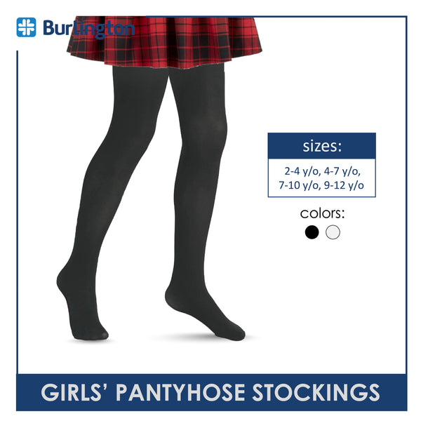 Burlington Girls’ Smooth Stretch Pantyhose Stockings 1 pair BCSP50