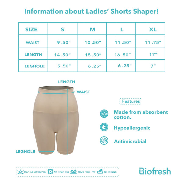Biofresh Ladies’ Antimicrobial Shorts Shaper 1 piece ULWS4401