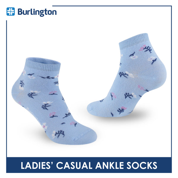 Burlington Ladies' Cotton Lite Thin Casual Ankle Socks 1 pair BLC512