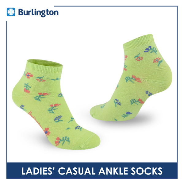 Burlington Ladies' Cotton Lite Thin Casual Ankle Socks 1 pair BLC512