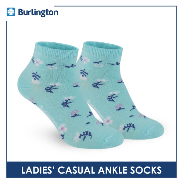Burlington Ladies' Cotton Lite Thin Casual Ankle Socks 1 pair BLC512
