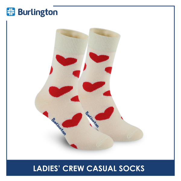 Burlington Ladies' Cotton Lite Thin Casual Crew Socks 1 pair BLC513