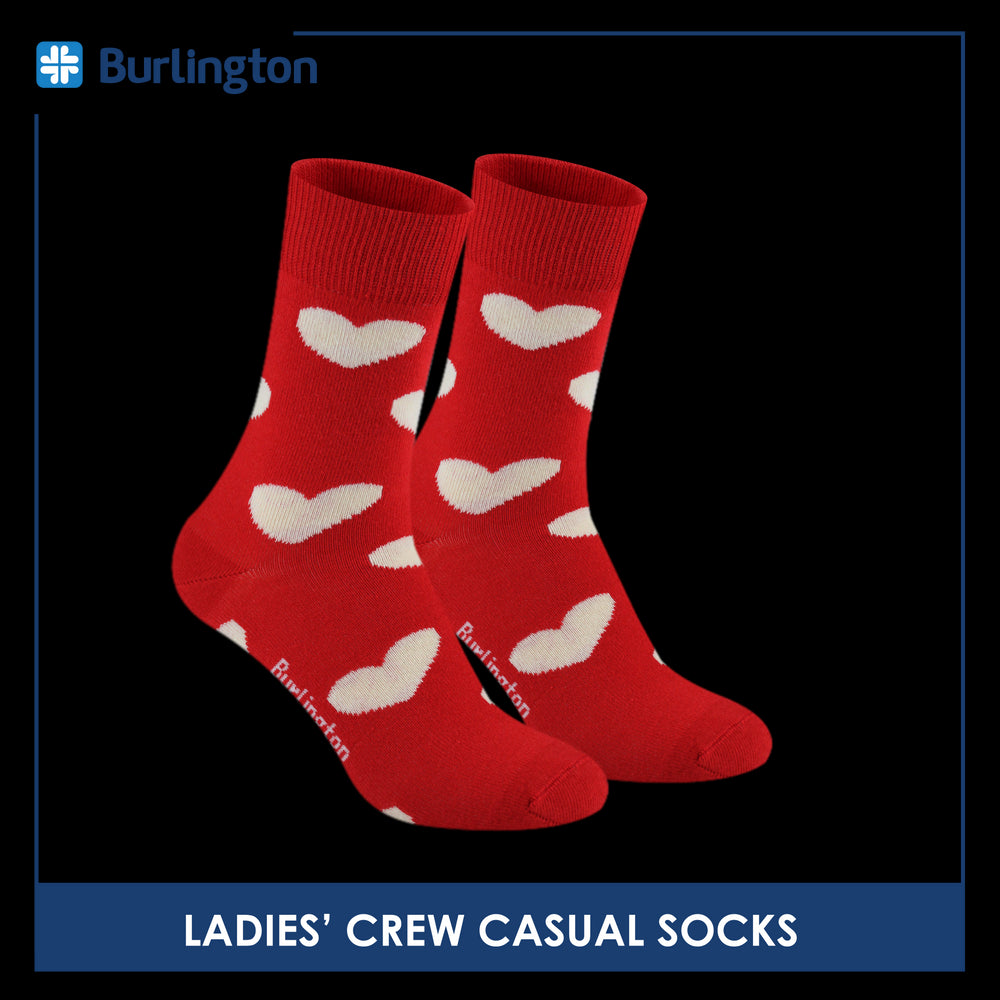 Burlington Ladies' Cotton Lite Thin Casual Crew Socks 1 pair BLC513