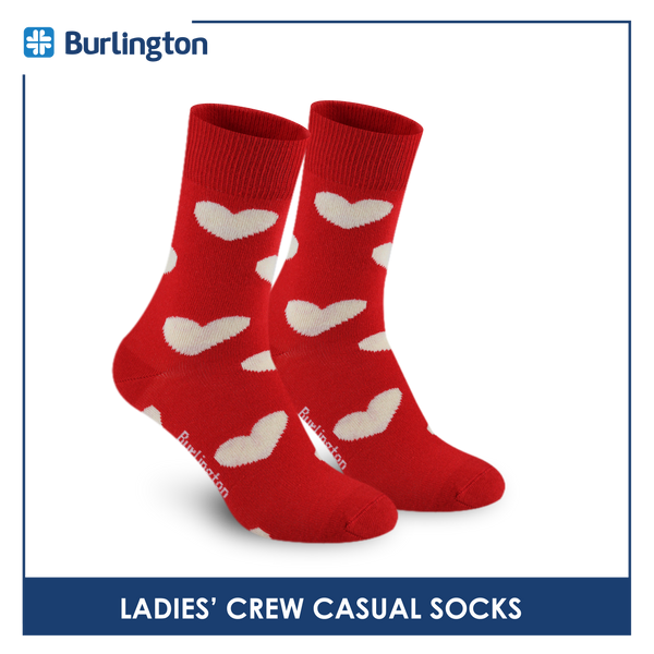 Burlington Ladies' Cotton Lite Thin Casual Crew Socks 1 pair BLC513