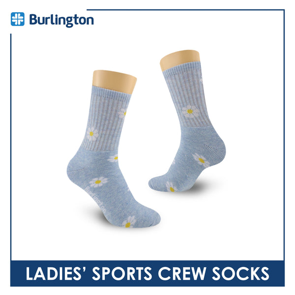 Burlington Ladies’ Cotton Extreme Performance Crew Socks 1 pair BLS4401