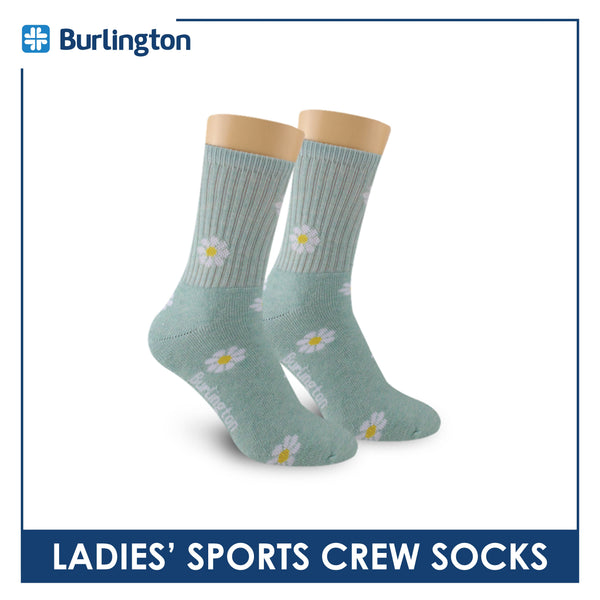 Burlington Ladies’ Cotton Extreme Performance Crew Socks 1 pair BLS4401