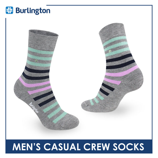 Burlington Men's Cotton Light Performance Crew Socks 1 pair BMCE4402