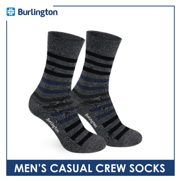 Burlington Men's Cotton Light Performance Crew Socks 1 pair BMCE4402