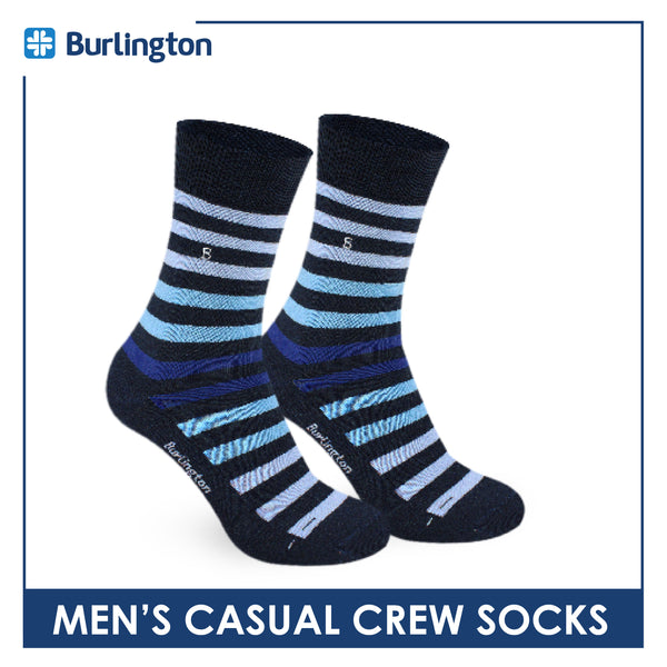 Burlington Men's Cotton Light Performance Crew Socks 1 pair BMCE4402