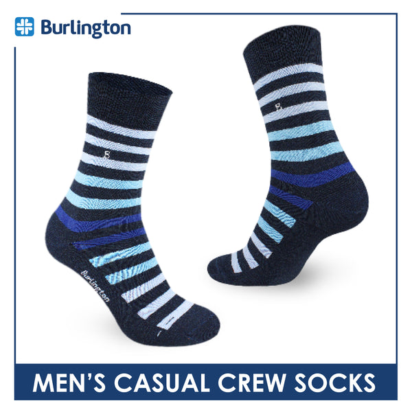 Burlington Men's Cotton Light Performance Crew Socks 1 pair BMCE4402
