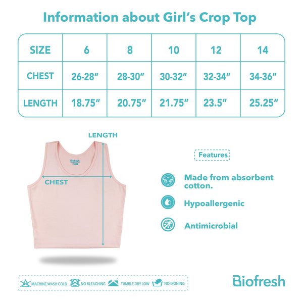 Biofresh Active Kids Girls AirDry Crop Top 1 piece MUGST531
