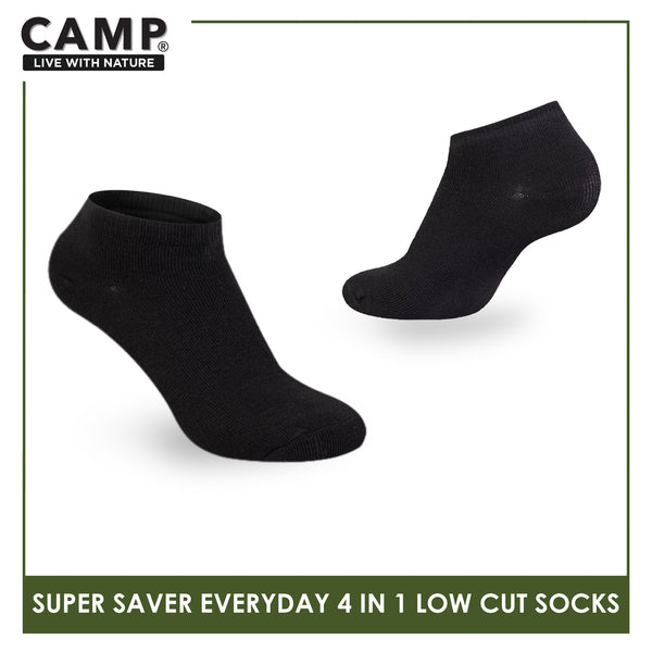Camp Children's Super Savers Lite Thin Casual Ankle/Low Cut Socks 4 pairs in 1 pack CBC75
