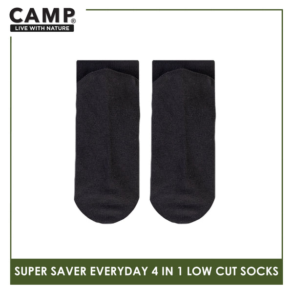 Camp Children's Super Savers Lite Thin Casual Ankle/Low Cut Socks 4 pairs in 1 pack CBC75