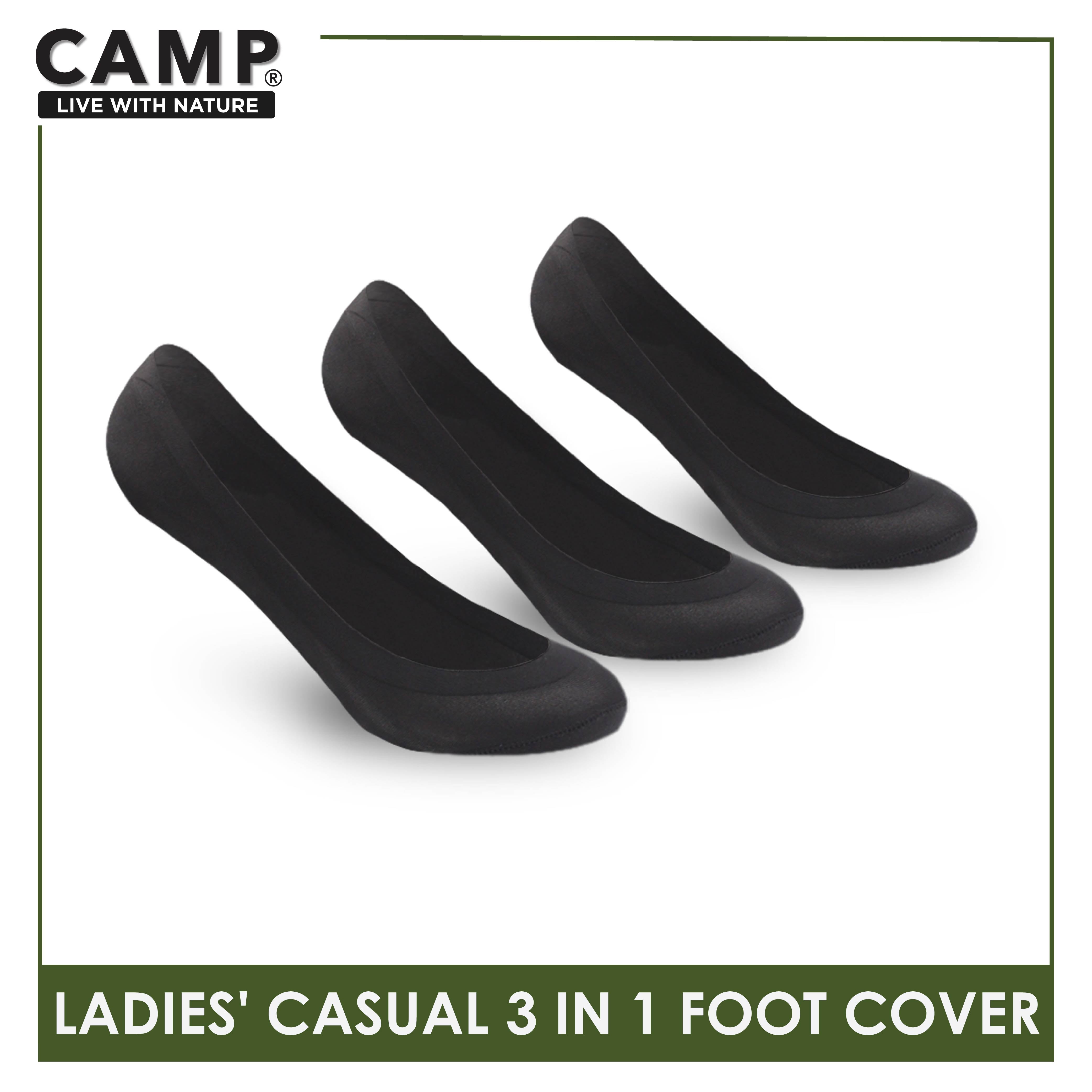 Camp Ladies’ Cotton Lite Thin Casual Foot Cover 3 pairs in a pack CLCFG5