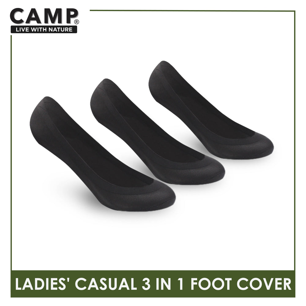 Camp Ladies’ Cotton Lite Thin Casual Foot Cover 3 pairs in a pack CLCFG5