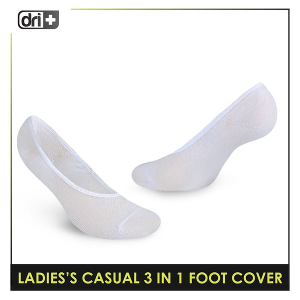 Dri Plus Ladies’ Lite Thin Casual Foot Cover 3 pairs in a pack DLCFG3