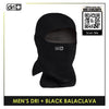 Dri Plus Men's Black Washable Multi-Functional Moisture Wicking Balaclava 1 piece DMBB2401