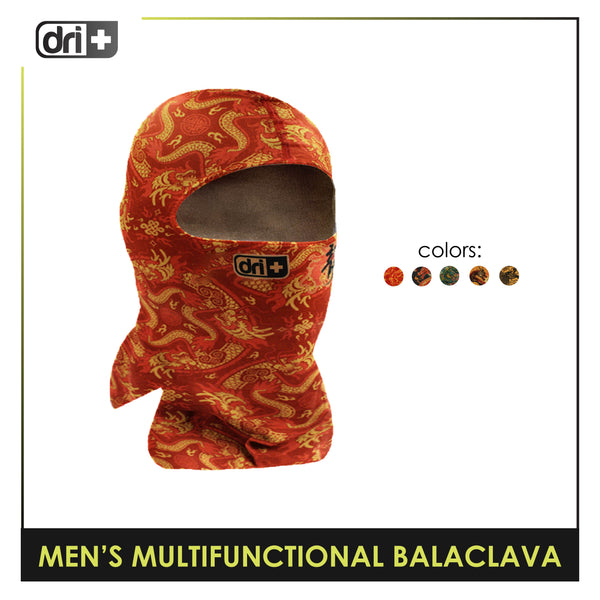 Dri Plus Men's Dragon 2024 Washable Multi-Functional Moisture Wicking Balaclava 1 piece DMBD4101