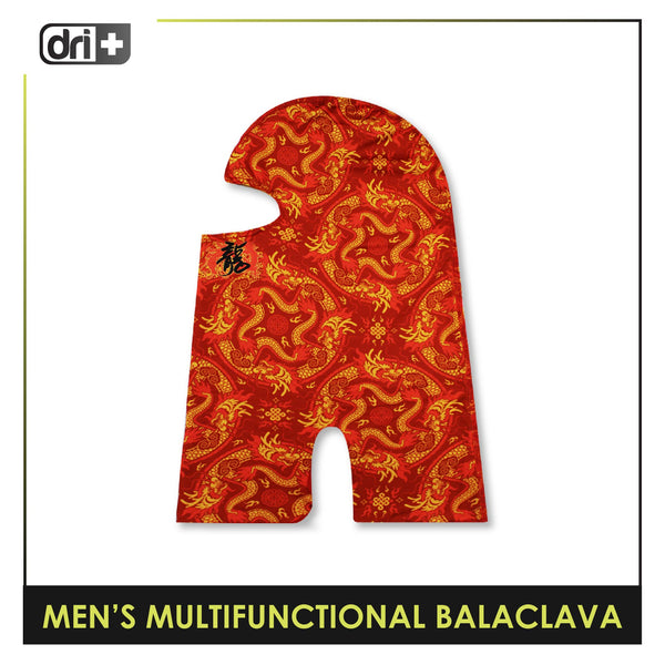 Dri Plus Men's Dragon 2024 Washable Multi-Functional Moisture Wicking Balaclava 1 piece DMBD4101