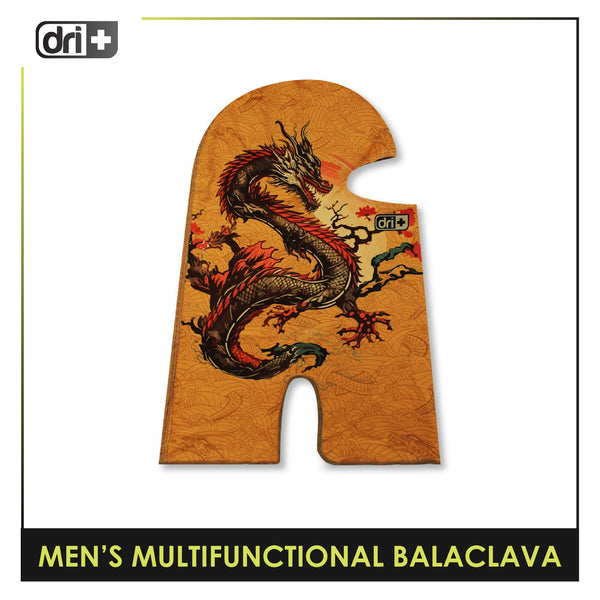 Dri Plus Men's Dragon 2024 Washable Multi-Functional Moisture Wicking Balaclava 1 piece DMBD4101