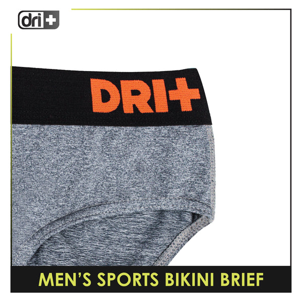 Dri Plus Men's Odor Free Sports Bikini Brief 1 pair DMBK3301