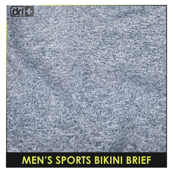 Dri Plus Men's Odor Free Sports Bikini Brief 1 pair DMBK3301