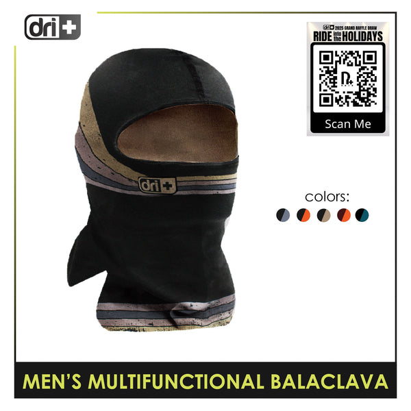 Dri Plus Men's Retro Washable Moisture Wicking Balaclava 1 piece DMBR3401