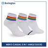 Burlington Men's Cotton Light Performance Ankle Socks 3 pairs in a pack DMCG4401