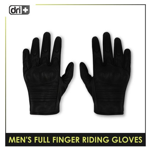 Dri Plus Leather Full Finger Touch Screen Gloves 1 pair DMGFL3301