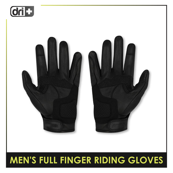 Dri Plus Leather Full Finger Touch Screen Gloves 1 pair DMGFL3301