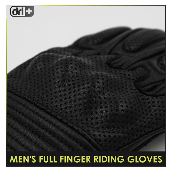 Dri Plus Leather Full Finger Touch Screen Gloves 1 pair DMGFL3301
