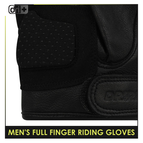 Dri Plus Leather Full Finger Touch Screen Gloves 1 pair DMGFL3301