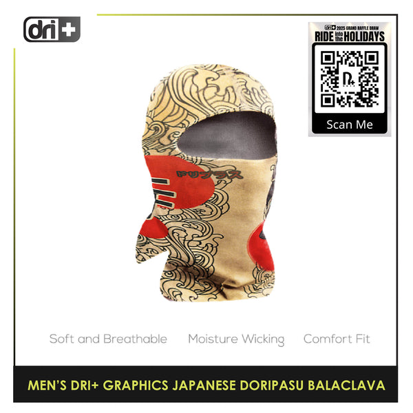 Dri Plus DMGRAPBALA1202 Men's Washable Multi-Functional Moisture Wicking Balaclava 1 piece