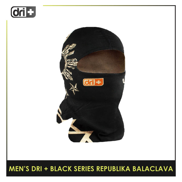Dri Plus Men's Black Series Washable Multi-Functional Moisture Wicking Balaclava 1 piece DMREPUBALA1201 (Limited Edition)