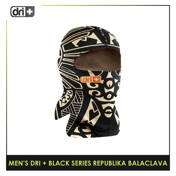 Dri Plus Men's Black Series Washable Multi-Functional Moisture Wicking Balaclava 1 piece DMREPUBALA1201 (Limited Edition)