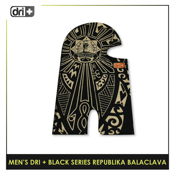 Dri Plus Men's Black Series Washable Multi-Functional Moisture Wicking Balaclava 1 piece DMREPUBALA1201 (Limited Edition)