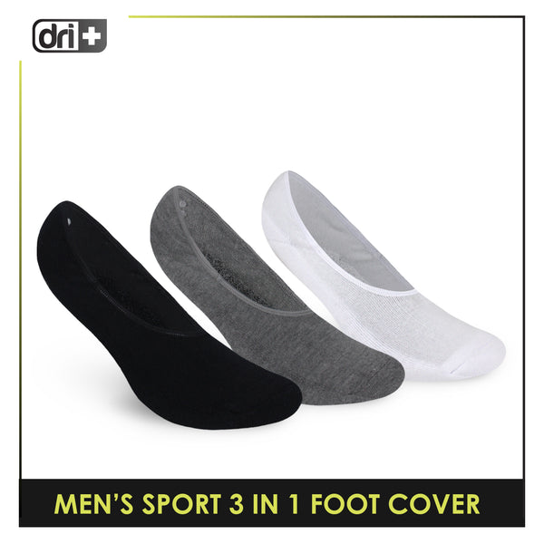 Dri Plus Men's Thick Sports Foot Cover Socks 3 pairs in a pack DMSFG3